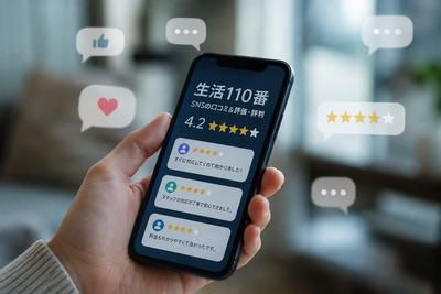生活110番のSNSの口コミ＆評価評判